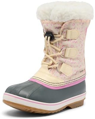 Sorel Childrens Yoot PAC Nylon WP wasserdichte Schneestiefel, Honey White, Orchid, 27 EU