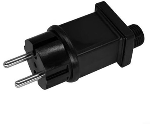 Stecker Lichterkette Netzteil Adapter, 12V-Netzteil für LED-Lichterkette, IP44 Wasserdicht Transformator, für Lichtervorhang, Weihnachtsbeleuchtung, Eiszapfenlichter, Lichterkette(12V 0.7A)