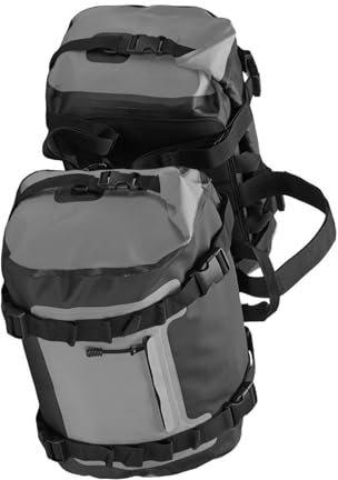VAHAKKRMVM Motorrad Satteltaschen Für Kawasaki KLR 650 Motorrad Satteltasche wasserdichte Hecktasche Seitentasche Reisegepäck Rucksack(Grau)