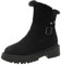 Stivaletti Neve Donna Stivali da Neve con Stivali da Donna in Pelle Caldi e Accoglienti, Stivali Invernali in Vera Lana Per Il Massimo Comfort e Calore Scarpe da Neve Donna Impermeabili (W1-Black, 37)