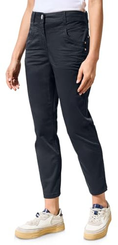 CECIL Damen B378880 Hose im Casual Fit, universal Blue, 32W x 26L