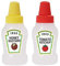 Dorccsi Mini botellas de tomate y ketchup de 25 ml, contenedor portátil para salsa, contenedor de aderezo de ensalada, recipientes de despensa para caja Bento, 2 botellas de 25 ml, mini botella de