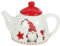 Bollitore in ceramica, teiera, bollitore for caffè, posate di Babbo Natale, caraffa for bevande, stoviglie natalizie, teiere, divertenti novità, festa di Natale, brocca for il latte, stoviglie for il