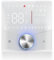 Controlador de Temperatura del Aire Acondicionado, Perilla de Color de Color 8 Efectos de Iluminación Termostato de Aire Acondicionado Wifi para Interiores (BLACK) (WHITE)