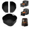 Molde Silicona Freidora de Aire, 3 pcs Bandeja Moldes para Air Fryer Reutilizable Recipientes Cesta Utensilios Accesorios para COSORI 5,5L/6L/6,2L/6,4L, Philips XL 6,2L/8,3L, Russell Hobbs XXL 8L