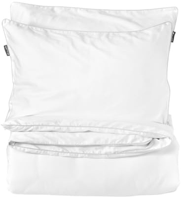 Cloudpillo Bettwäsche Set 135x200 cm mit Kissenbezug 45x85 cm - Extra Weich, Atmungsaktiv, Antibakteriell, Feuchtigkeitsresistent, mit Verdecktem Reißverschluss & 50 cm Einschlag - Stone Grey