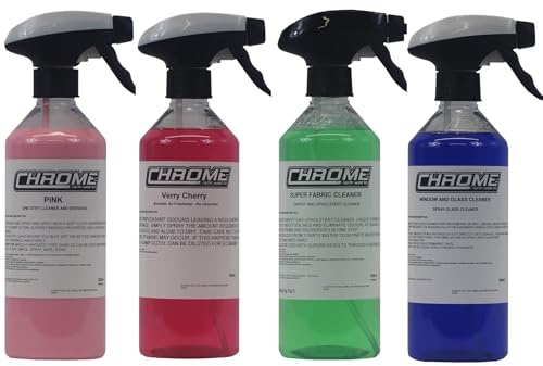 The Urban Company Ultimate Interior Car Cleaning Kit Pink Kit Chrome NW For Cars Vans Motorbike