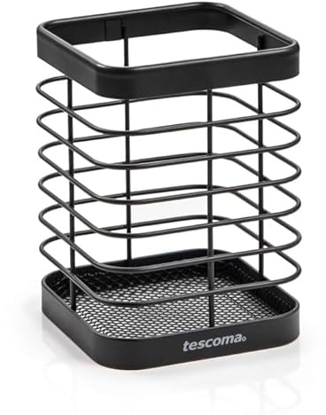 Tescoma ONLINE Abtropfkorb für Küchenutensilien aus hochwertigem Metall, 10,5 x 10,5 cm - 900807
