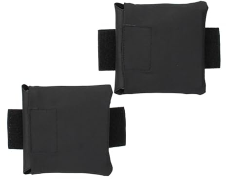 DYCZMALQ Tactical Side Plate Pouch Adjustable Hunting Vest Molle Foam Side Pouch，Insert Panel Pack for Paintball,1 Pair (BK)