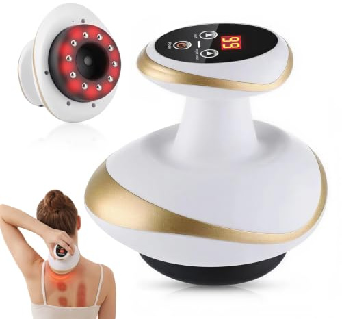Cellulite Massagegerät Lymphdrainage Gerät Elektrisches Vakuum Schröpfgerä | Kabellos 9 Stufen Schröpfgerät Elektrisch zur Hautstraffung, Anti-Cellulite Massage für den Körper, 9 Heizstufen Gua Sha