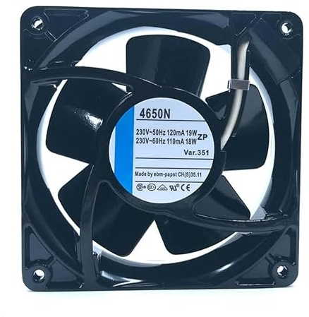 4650N 230V AC High Airflow Fan 160m³/h for Server Rack & Control Panel Cooling