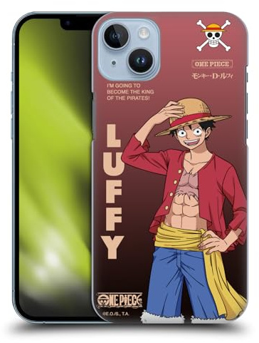 Head Case Designs Officially Licensed One Piece Monkey D. Luffy Graphic Art Hard Back Case Compatible With Apple iPhone 14 Plus
