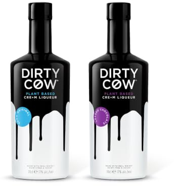 Dirty Cow Cre*m Liqueur — The Two of Us (2 x 70cl) | Loaded Chocolate & Sooo Original | Dairy-Free, Plant-Based & Vegan | 17% ABV | Award-Winning