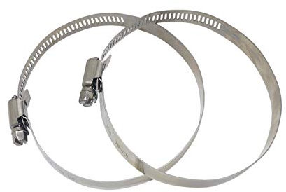 Adjustable Stainless Steel Worm Gear Hose Clamps Water Pipe Clamps (4 Inch)