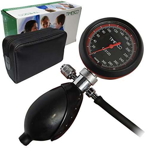 Timesco Topaz Aneroid Professional Blood Pressure Monitor Dial Sphygmomanometer+ Carry Case