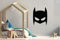 Super Hero Maske Set Kinderzimmer Wandsticker Wandaufkleber Wandbilder Babyzimmer Deko (21cm (B) x 27cm (H), Schwarz)