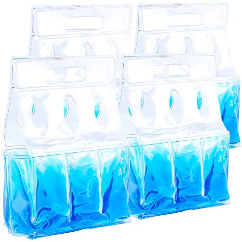 PEARL Flaschenkühler: 4er-Set Kühl-Tragetaschen für je 6 Flaschen oder Getränkedosen (Flexible Kühlbox, Flaschenkühler Tragetaschen, Trinkflasche)
