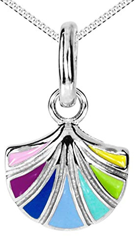 Kette mit Anhänger - Blüte - Silber 925/000 -,