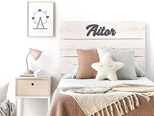 EDURAIT Nombres de Madera Personalizados para Decoración Infantil – Letras Decorativas de Madera Grandes para Bautizos, Puertas y Habitaciones. Añade un Toque Único y Personal a tu Espacio.