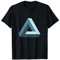Impossible Penrose Triangel 3D Optische Illusion Mathematik Kunst T-Shirt