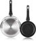 Alza Classic - Set Sartenes 18 + 26cm, Acero Inoxidable, Antiadherente Tricapa Libre de PFOA, Todo Tipo de Cocinas, Inducción, Perfil Sirve-Fácil