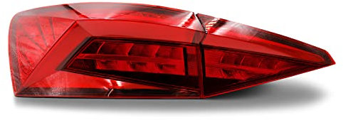 Rückleuchten Folie Set Aufkleber Tönungsfolie Heckleuchten passgenau zugeschnitten für Rückleuchte selbstklebend Kfz Auto Zubehör C075 (Red)