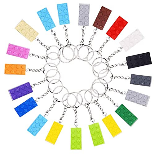 20 Pezzi Portachiavi Portachiavi Decor Portachiavi Portachiavi Bambini per Feste Compleanno Portachiavi Utilizzato per Feste Compleanno per Bambini Premi per Bambini Articoli per Feste, 16 Colori