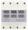 Misuratore di Potenza del Voltmetro su Guida DIN Trifase, AC 390‑500 V Amperometro Digitale Protezione da Sovracorrente da Sovratensione Automatica, Tester Elettrico Trifase Watt (63A)