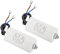 PATIKIL 2Stk CBB60 15uF Laufkondensator AC 450V 2 Drähte 50/60Hz Zylinder Unten mit Schraube 75x40mm für Waschmaschine Wasserpumpen Motor Start