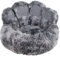 Nobby 61941 Komfortbett rund Paw grau Ø 90 x 24 cm / 45 cm