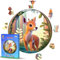 Holzpuzzle Für Kinder Ab 4 Jahre - Rundes Kinderpuzzles Holz 50 Teile - Holz Puzzle Tiere Für Mädchen Oder Jungen - Wooden Puzzle - Geburtstags Weihnachten Geschenke (REH)