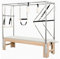 SwAcch Value Edition Vintage Massivholz Pilates Cadillac Ausrüstung, Trapeztisch für Heimstudio Pilates-Gerät für Workouts,Weiß