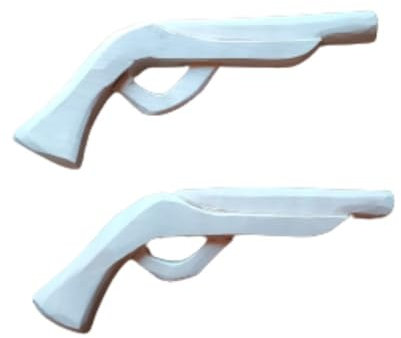 Générique Lot de 2 Jouets en Bois artisanaux pour Jeux d'enfants- Pack Cowboy - 2 Pistolets en Bois Massif