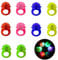 BNOYONERAS 10 Stück Fingerlichter Spielzeug, Leuchtringe, leuchtende Gelee-Ringe, Fingerlichter, Partyring, Leucht Ringe, Leuchtende LED Party Ringe für Kinder Erwachsene Leuchten Party
