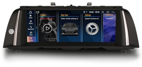 Erisin 10,25 Pouces 8-cœur 4GO+64GO Android 14 Autoradio Bluetooth Navigateur GPS pour BMW Série 5 F10 F11 2013-2016 Sistema NBT CarPlay sans Fil Android Auto Dab+ WiFi DSP Écran Tactile Canbus SWC