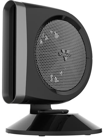 Vornado STRATA 8T Oscillating Table Fan with Remote, Energy Efficient DC Motor, Removable Grille, Pivoting Head, 10 Fan Speeds, Quiet Operation, Perfect for - Bedroom, Living Room, or Dorm Room
