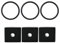 G GRIMALDI 3 Guarnizioni + 3 Spessori Ricambi per macchina caffè compatibile con Didiesse Frog