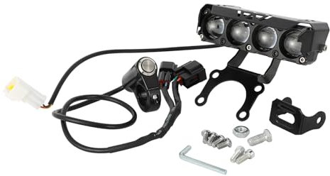 Runfarr Barra faro anteriore per moto, kit plug and play, con interruttore e staffa di montaggio, per Talaria Sting MX3/MX4/MX5