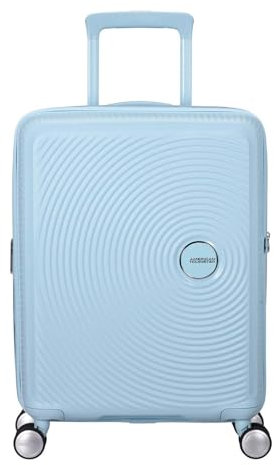 American Tourister Soundbox Spinner 55/20 TSA EXP Trolley Pastel Blue