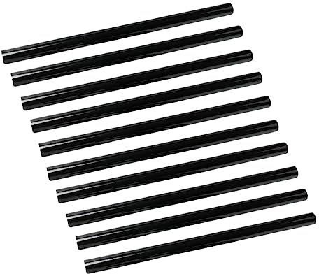 OSALADI 10pcs Black Hot Glue Sticks 11mm High Adhesion Hot Melt Glue Rods for DIY Craft and Repair Supplies