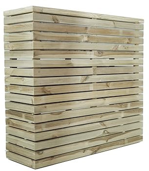 AD servicios Macetero Separador de Madera tratada 30x100x90 cm