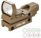 ESSLNB Red Dot Visier Scope Sight Leuchtpunktvisier für 20mm/22mm Schiene mit Montage Schutz und Tactical 4 Reticles