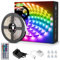 LE 5M RGB LED Strip Set, 5050 SMD LED Streifen, 12V, Selbstklebend LED Strips, Flexibel LED Band, LED Leiste, LED Lichtband IP20, Netzteil und Controller enthalten