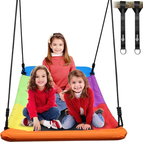 Trekassy 700lb Giant 60 Skycurve Platform Tree Swing for Kids and Adults