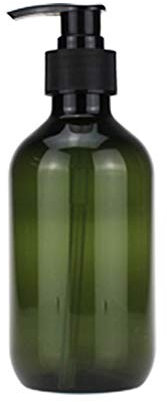 Ruiyan Distributeur Flacons de Distributeur de Bouteilles Pompe Vide Bouteille en Plastique pour Lotion Gel Douche Savon pour Les Mains Détergent Vert et Brun (Vert,300ml)