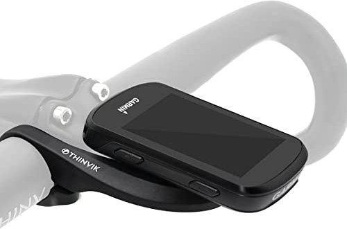 Thinvik Out Front Bike Computer Mount for Garmin Edge 830 820 810 800 530 520 Plus 520 510 500 200 25 GPS Compatible with 31.8mm 25.4mm Handlebar (Basic - Printed Logo)