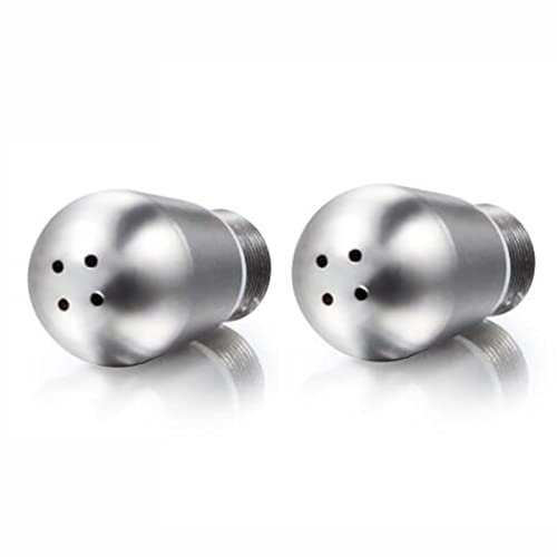 2 Pack Coffee Maker Steam Nozzle Stainless Steel Multiple Holes Tip Milk Foam Spout compatible for Breville 8 Series Espresso Machines Frother Nozzle, 4-Hole