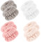8 Teiliges Spa Handgelenk Waschband Set Mikrofaser Armbänder Elastisches Saugfähiges Handtuch Wasch Gesichtsbänder Flauschige Armgurte Schweißband für Frauen, Mädchen, Make-up, Gesichtszubehör