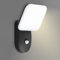 qfzwj LED Aussenlampe mit Bewegungsmelder,IP65 Aluminium Wandleuchte aussen,Schwarz Außenlampe,18W 1600LM 3000K Warmweiß Aussenleuchte für Haustür Garage Garten Terrasse