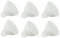 Tradineur - Pack de 6 Bombillas LED Planas, GU5.3, 8W Equivalente a 72W, 720 lúmenes, 6400K, luz Blanca fría, eficiencia energética A+, 20000 Horas - 5 x 5 cm